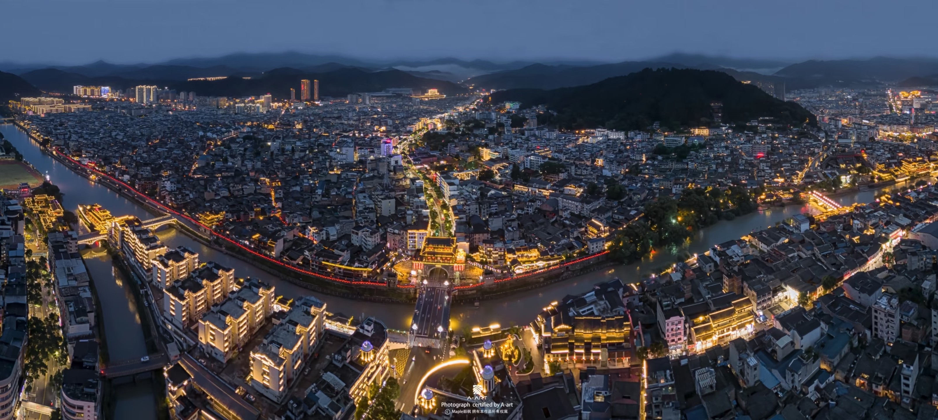 长汀全景